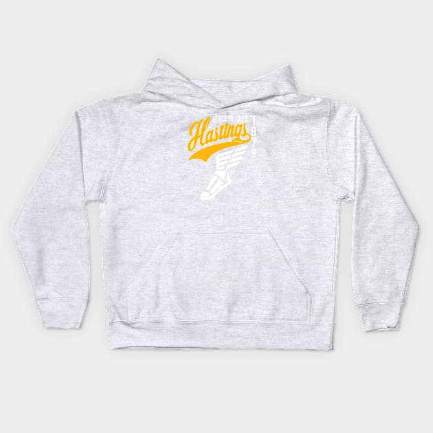 HASTINGS ATHLETIC DEPT. Kids Hoodie by LILNAYSHUNZ